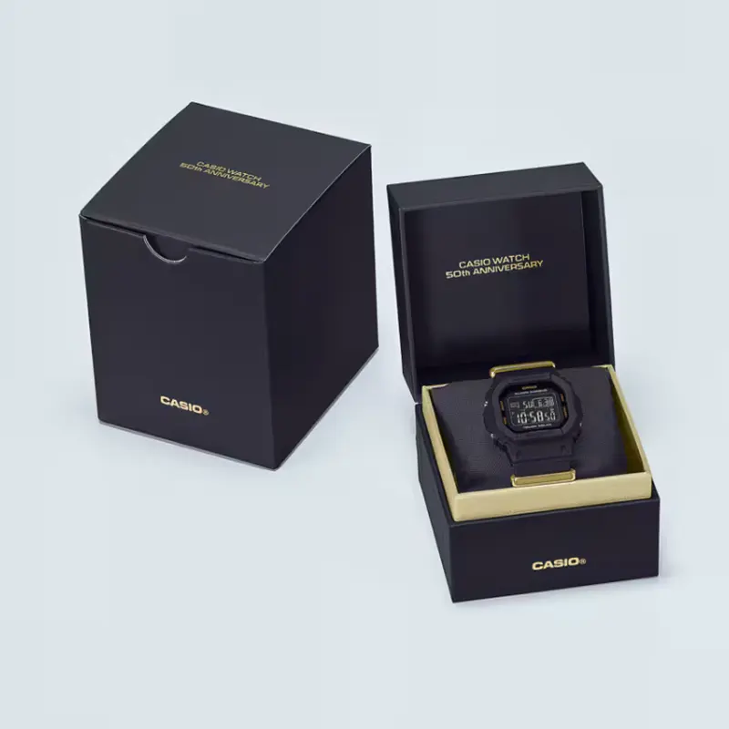 Casio Baby-G 50th Anniversary Tough Solar Black & Gold Ladies Watch- BGD-S565ZE-1